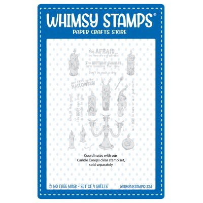 Whimsy Stamps NoFuss Masks - Candle Creeps